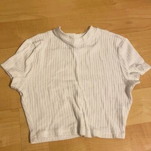Small, solid rib-knit tee